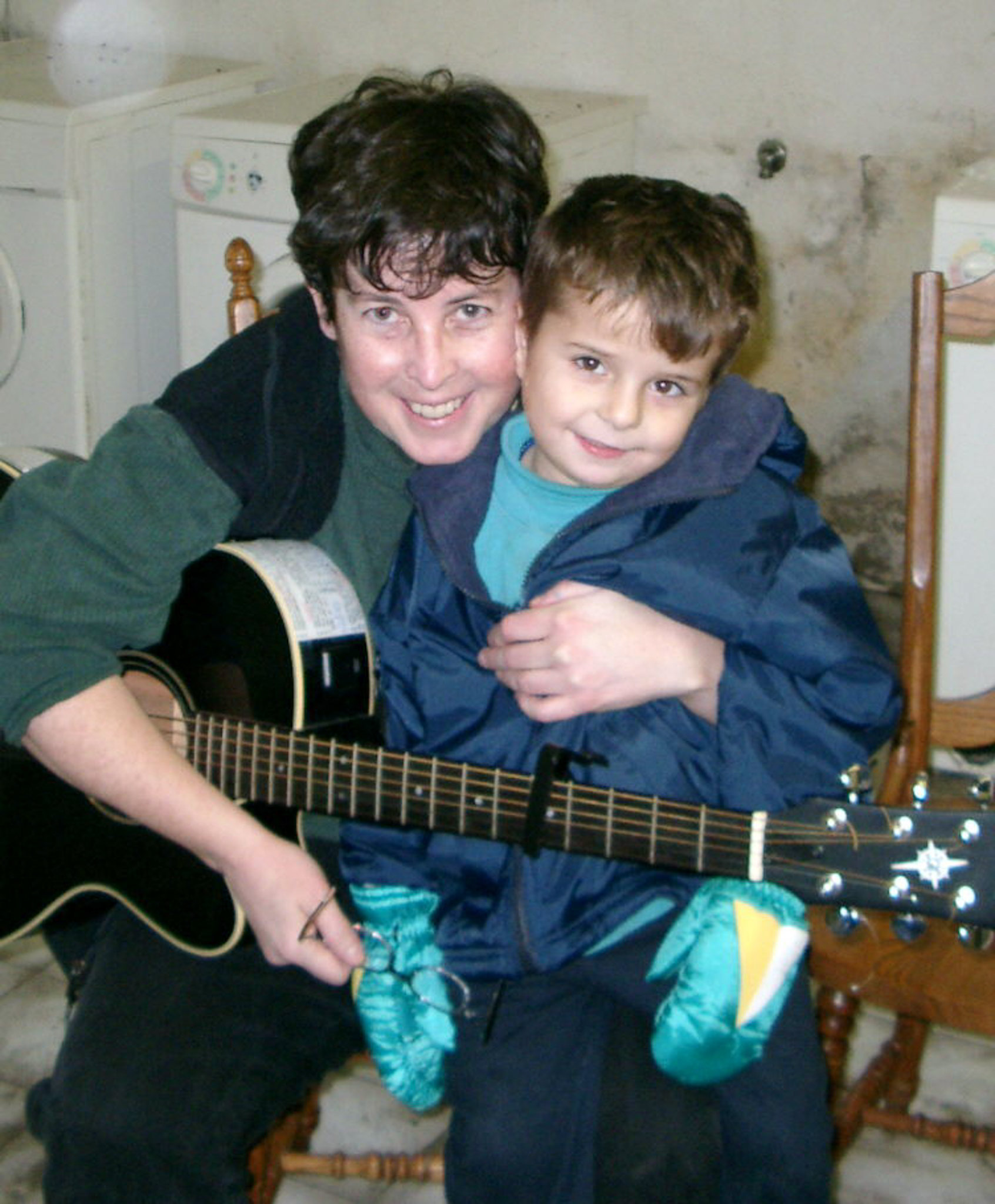 Liz Shropshire with child